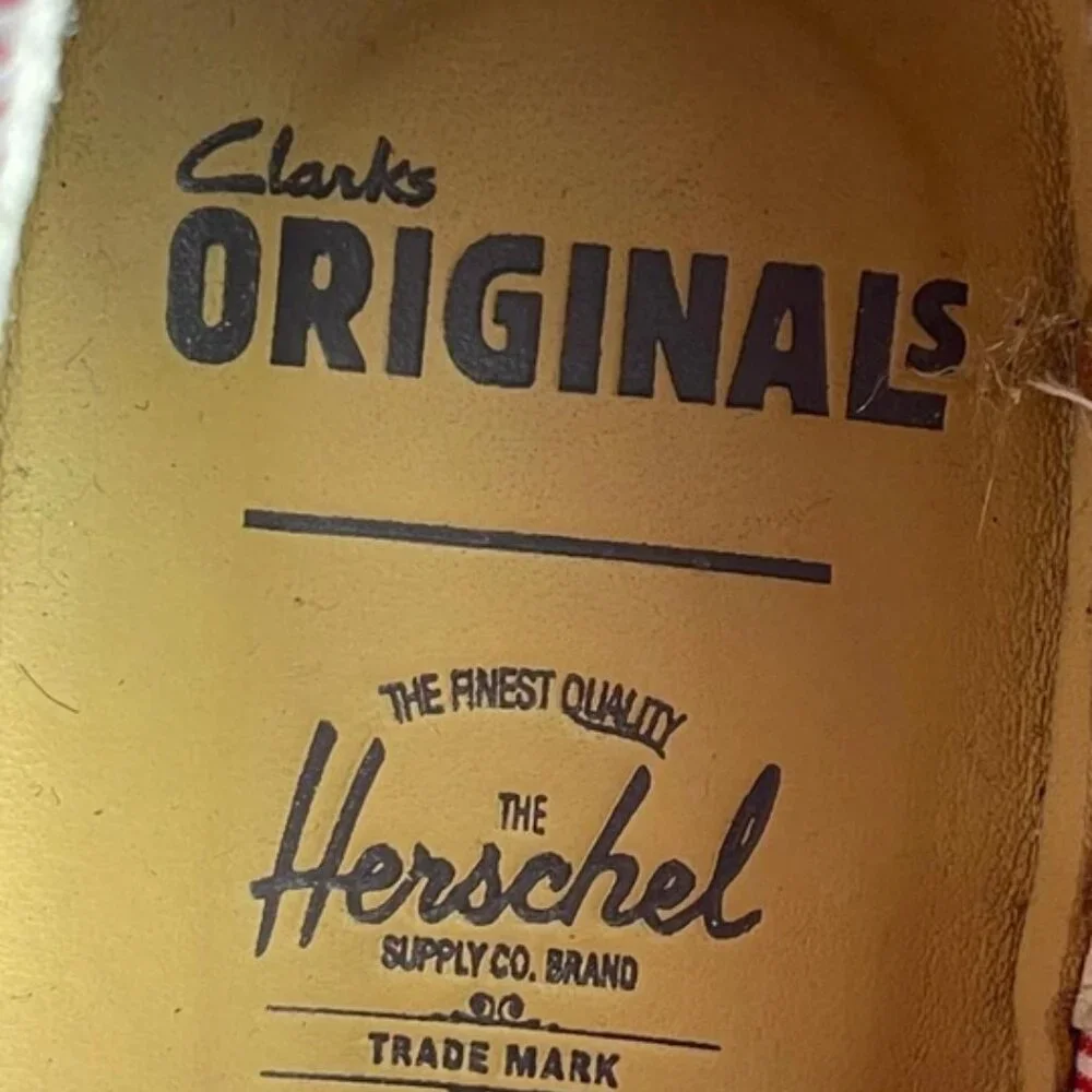 Clarks Originals X‎ Herschel Limited Blue Leather Denim Desert Boots Men's 8.5 M